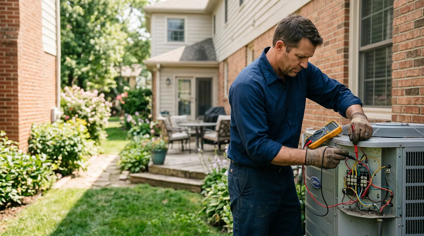 HVAC technician working near Warden, WA